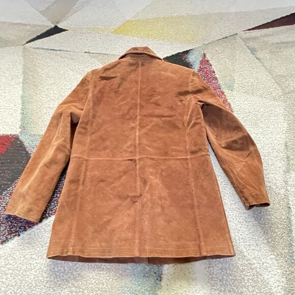 Vintage St Johns Bay Suede Leather Jacket Women’s Size S Washable - Picture 4 of 4